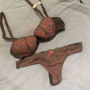 aerie Juliet bra & matching thong
